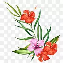 花卉设计艺术水彩画-蓝色春花-空若网 花卉设计艺术水彩画-蓝色春花-空若网