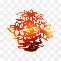 剪贴画叶线图案橙色S.A。-空若网 剪贴画叶线图案橙色S.A。-空若网