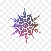 旋转对称雪花图案-空若网 旋转对称雪花图案-空若网