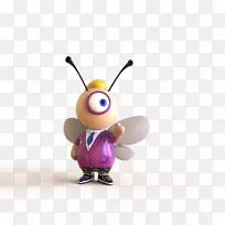 昆虫雕像传粉者紫色害虫-蜂巢卡通-空若网 昆虫雕像传粉者紫色害虫-蜂巢卡通-空若网