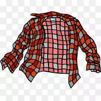 剪贴画法兰绒衬衫蓝色黑色衬衫-空若网 剪贴画法兰绒衬衫蓝色黑色衬衫-空若网