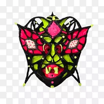 毛茸茸的蝴蝶对称粉红风干丝带-空若网 毛茸茸的蝴蝶对称粉红风干丝带-空若网