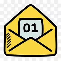 电脑图标电子邮件信息图形-空若网 电脑图标电子邮件信息图形-空若网