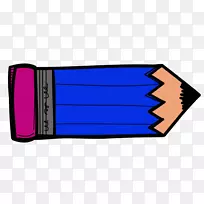 彩色铅笔剪贴画蓝色铅笔-铅笔-空若网 彩色铅笔剪贴画蓝色铅笔-铅笔-空若网