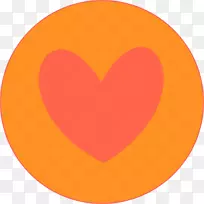 心脏字体橙色S.A.M-095-心成圈-空若网 心脏字体橙色S.A.M-095-心成圈-空若网