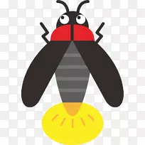 剪贴画插图萤火虫形象-空若网 剪贴画插图萤火虫形象-空若网