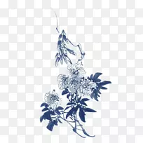 水墨画水彩画-花图-空若网 水墨画水彩画-花图-空若网