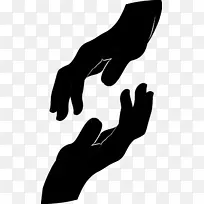 黑白鞋夹艺术手指轮廓-空若网 黑白鞋夹艺术手指轮廓-空若网