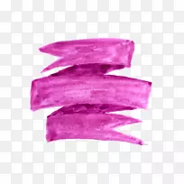 紫色水彩画旗帜-水彩画-空若网 紫色水彩画旗帜-水彩画-空若网