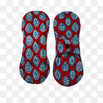 鞋底拖鞋钴蓝色图案-印度派斯莱-空若网 鞋底拖鞋钴蓝色图案-印度派斯莱-空若网