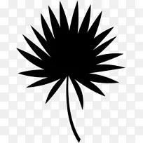 黑白对称花夹艺术叶-空若网 黑白对称花夹艺术叶-空若网