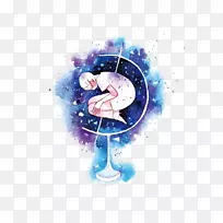 艺术水彩画行星画-水彩宇宙-空若网 艺术水彩画行星画-水彩宇宙-空若网