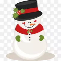 圣诞老人雪人圣诞节圣诞剪贴画圣诞老人-空若网 圣诞老人雪人圣诞节圣诞剪贴画圣诞老人-空若网