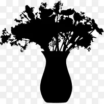 剪影开花植物字体黑色-空若网 剪影开花植物字体黑色-空若网