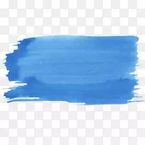 天蓝色水彩透明PNG-空若网 天蓝色水彩透明PNG-空若网