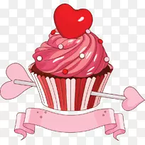 纸杯蛋糕松饼情人节素描杯蛋糕-空若网 纸杯蛋糕松饼情人节素描杯蛋糕-空若网