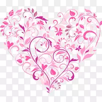 心花剪贴画-水彩画心-空若网 心花剪贴画-水彩画心-空若网