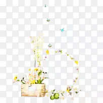 花卉设计字体开花植物叶-空若网 花卉设计字体开花植物叶-空若网