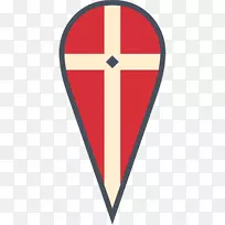 线符号三角形红-空若网 线符号三角形红-空若网