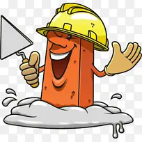 砖头 卡通 泥瓦匠-空若网 砖头 卡通 泥瓦匠-空若网