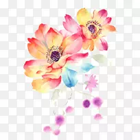 MacBookpro水彩画花水彩画-空若网 MacBookpro水彩画花水彩画-空若网