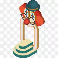 马戏团小丑橙色马戏团-空若网 马戏团小丑橙色马戏团-空若网