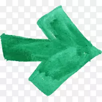 绿色箭头水彩画刷绿色背景-空若网 绿色箭头水彩画刷绿色背景-空若网