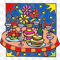 食物 聚会 绘画-空若网 食物 聚会 绘画-空若网