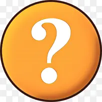 问号 问题 橙色-空若网 问号 问题 橙色-空若网