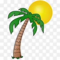 棕榈树 树 绘画-空若网 棕榈树 树 绘画-空若网