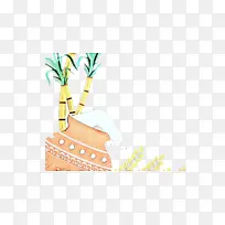 黄色 线条 树-空若网 黄色 线条 树-空若网