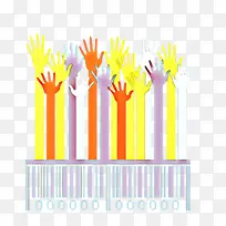 黄色 线条 生日蜡烛-空若网 黄色 线条 生日蜡烛-空若网