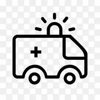绘画 救护车 剪影-空若网 绘画 救护车 剪影-空若网