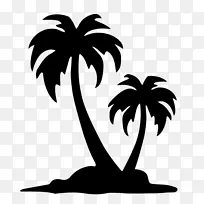 绘画 棕榈树 树-空若网 绘画 棕榈树 树-空若网