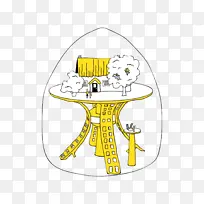 卡通 黄色 线条-空若网 卡通 黄色 线条-空若网