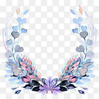 花卉 花环 水彩画-空若网 花卉 花环 水彩画-空若网