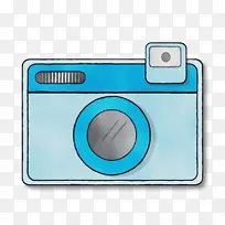 数码相机 长方形 绿松石色-空若网 数码相机 长方形 绿松石色-空若网