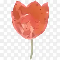 心形情人节粉色郁金香爱情棒棒糖植物-空若网 心形情人节粉色郁金香爱情棒棒糖植物-空若网