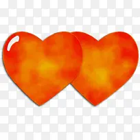 爱我的生命 心 橙色-空若网 爱我的生命 心 橙色-空若网