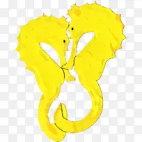 海马 黄色 动物-空若网 海马 黄色 动物-空若网