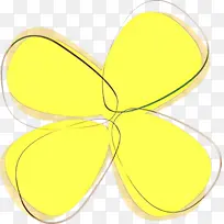 蝴蝶 黄色 线条-空若网 蝴蝶 黄色 线条-空若网