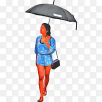 电蓝雨伞-空若网 电蓝雨伞-空若网