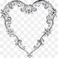 心形 线条艺术 身体珠宝-空若网 心形 线条艺术 身体珠宝-空若网