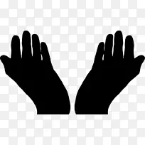 祈祷的手 轮廓 手-空若网 祈祷的手 轮廓 手-空若网