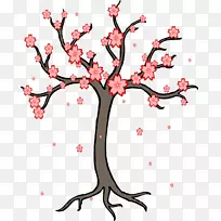 树干剪贴画-樱花-空若网 树干剪贴画-樱花-空若网