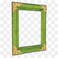 相框 绿色 长方形-空若网 相框 绿色 长方形-空若网