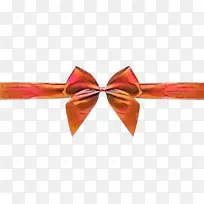 丝带 橙色 领结-空若网 丝带 橙色 领结-空若网