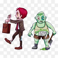 僵尸 卡通 动画-空若网 僵尸 卡通 动画-空若网