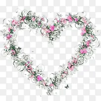 心形 身体珠宝 花卉设计-空若网 心形 身体珠宝 花卉设计-空若网