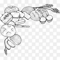 烘焙 烘焙食品 线条艺术-空若网 烘焙 烘焙食品 线条艺术-空若网